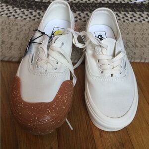 Vans cream low top with swap it sole